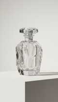 Crystal Perfume Bottle With Sculptural Design